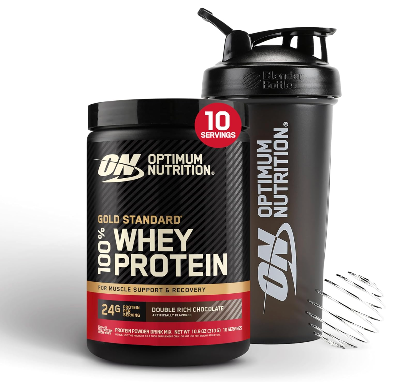 Bundle of Optimum Nutrition Gold Standard 100% Whey Protein Powder